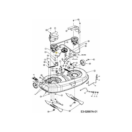 ASTA FRENO 38" 747-04381 ORIGINALE MTD | Newgardenstore.eu