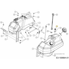 ACCESORIO DE VENTILACIÓN DE COMBUSTIBLE 751-15512 ORIGINAL MTD | Newgardenstore.eu