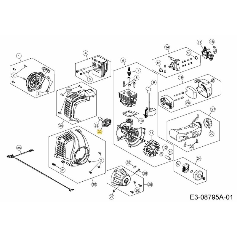 TRINQUETE DE ARRANQUE 753-06091 ORIGINAL MTD
