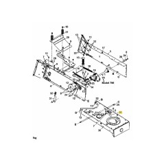 ENTRETOISE : ACTIONNEUR D'INTERRUPTEUR 732-0750A ORIGINAL MTD