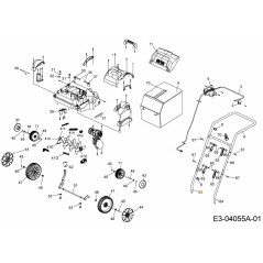 TUBO DE COLUMNA DERECHO 749-05173 ORIGINAL MTD | Newgardenstore.eu