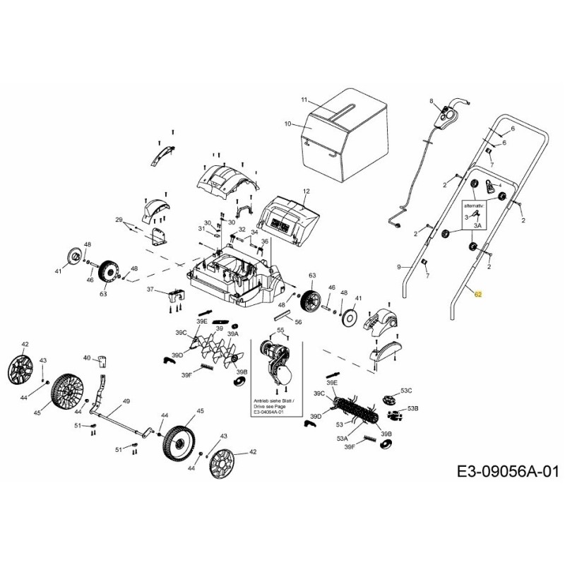 TUBO DE COLUMNA IZQUIERDO 749-05176 ORIGINAL MTD