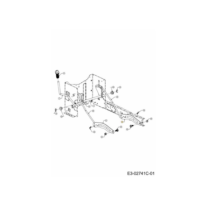 ARM:LIFT:42" RT LH 783-04711C-S ORIGINAL MTD