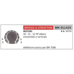 Deflector de escape B&S cortacésped 10 11 12 HP 011425 | Newgardenstore.eu