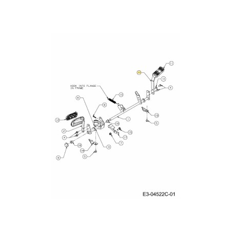 BRKT:PED FRAKE 783-06103A ORIGINAL MTD | Newgardenstore.eu
