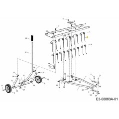 SPRING, TINE-THATCHER AF-43783 ORIGINAL MTD | Newgardenstore.eu