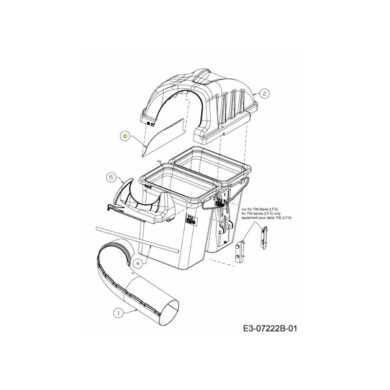 COPERTURA SCREEN-BAGGER 731-06504 ORIGINALE MTD
