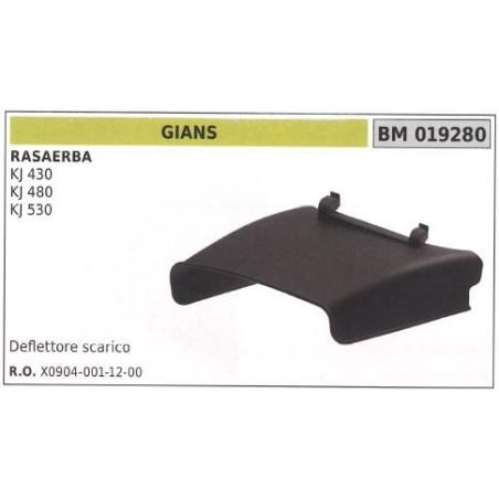 Deflector de escape GIANS cortacésped cortacésped KJ 430 480 019280 | Newgardenstore.eu