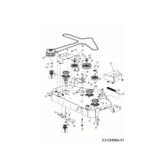 Boulon à épaulement 738-05049A d'origine MTD