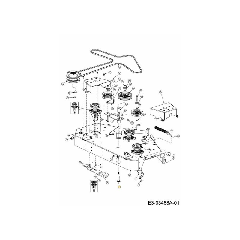 Boulon à épaulement 738-05049A d'origine MTD