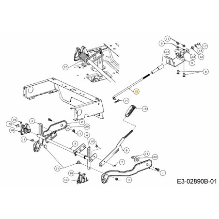 ROD-FRONT LIFT 747-05552C ORIGINAL MTD | Newgardenstore.eu