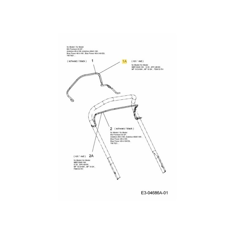 BAIL DR ERGO1 19"/800 SP 747-05564638 ORIGINALE MTD