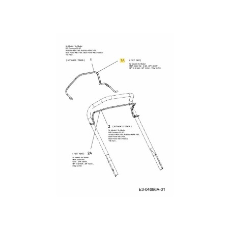 BAIL:DR:ERGO1:19"/800:SP 747-05564638 ORIGINAL MTD | Newgardenstore.eu