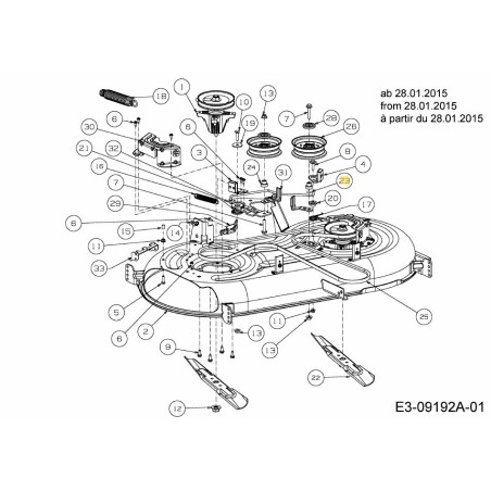 ASTA FRENO PIANO 747-06452 ORIGINALE MTD | Newgardenstore.eu