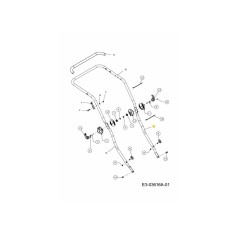 TUBO DE COLUMNA IZQUIERDO 749-05104637 ORIGINAL MTD | Newgardenstore.eu