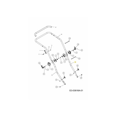 TUBO DE COLUMNA IZQUIERDO 749-05104637 ORIGINAL MTD | Newgardenstore.eu