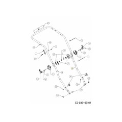 TUBO DE COLUMNA IZQUIERDO 749-05104A-S ORIGINAL MTD | Newgardenstore.eu