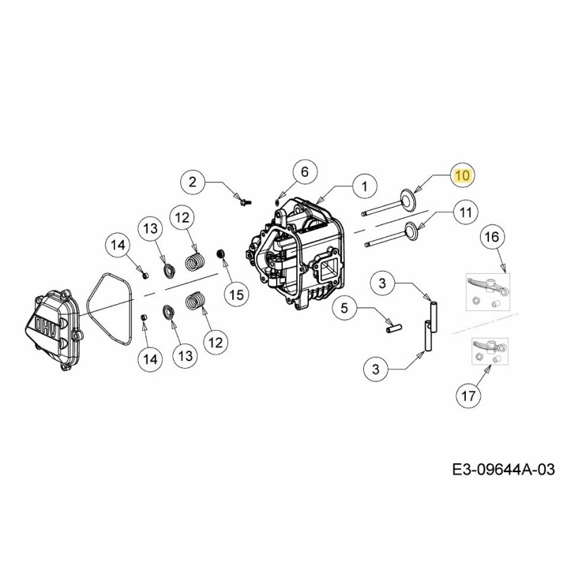 VÁLVULA DE ADMISIÓN 751-14908 ORIGINAL MTD