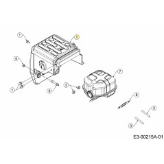 PROTECTION DE SILENCIEUX 751-16833 ORIGINALE MTD | Newgardenstore.eu