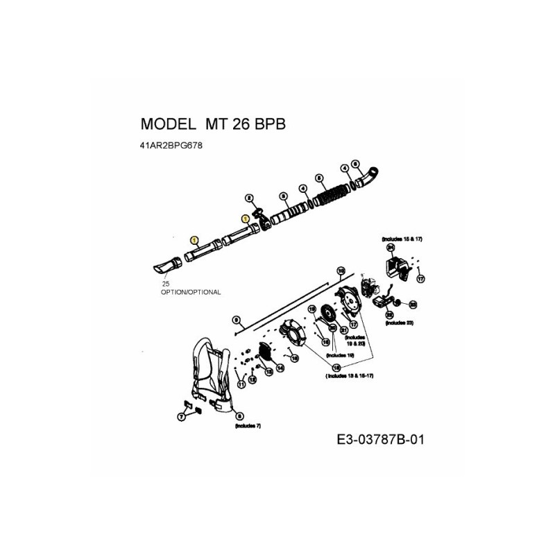 TUBE DE SOUFFLAGE INFÉRIEUR 753-05971 ORIGINAL MTD
