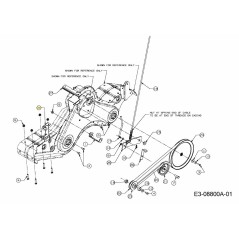 ROD BELT GUARD 786-0185A637 ORIGINAL MTD | Newgardenstore.eu