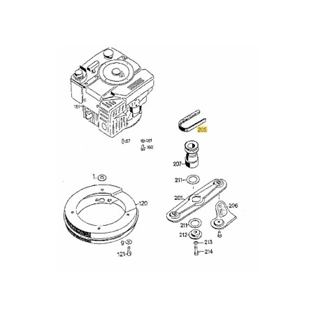 V-BELT 0039204 ORIGINAL MTD | Newgardenstore.eu