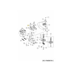 SUPPORT DE PROTECTION 092.66.053 MTD ORIGINAL | Newgardenstore.eu