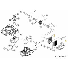 BOÎTIER DE FILTRE À AIR 631-05566 ORIGINAL MTD | Newgardenstore.eu
