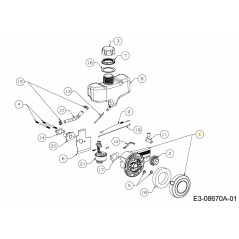 Boîtier de filtre à air 651-05164 d'origine MTD