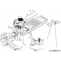 Tube d'attelage, gauche 703-08695A-S d'origine MTD | Newgardenstore.eu