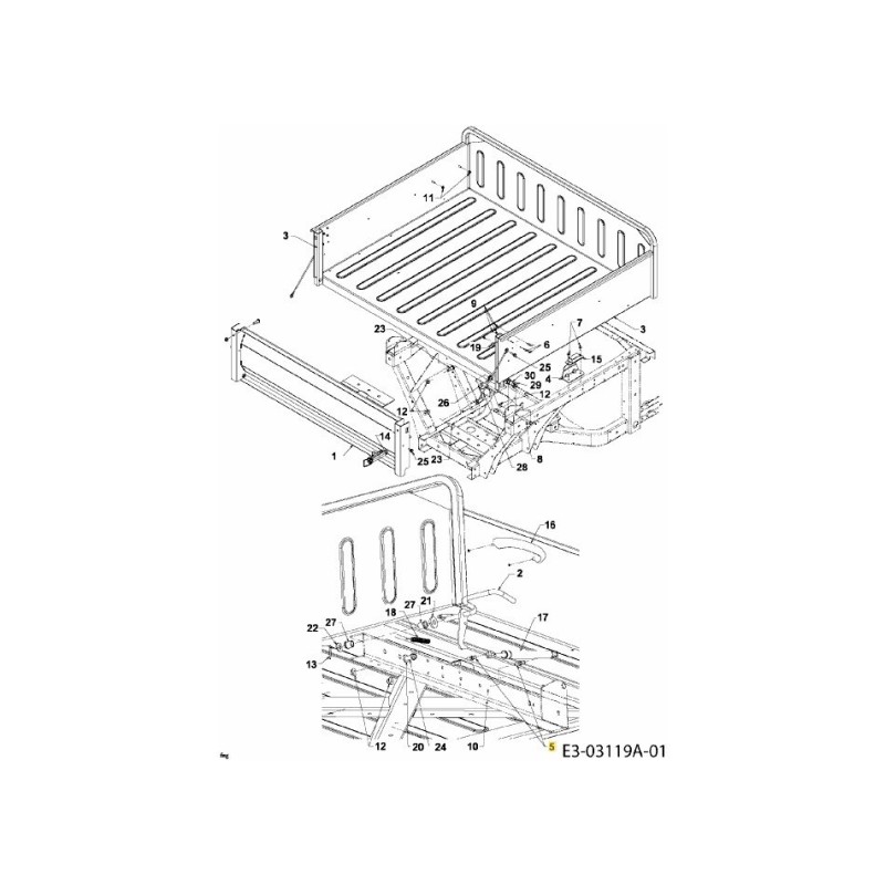PERNO PALLA 5/16-18 710-04166 ORIGINALE MTD