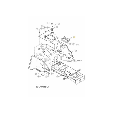 BATTERIEABDECKUNG 731-0707A ORIGINAL MTD | Newgardenstore.eu