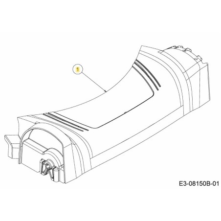 Vorderachsabdeckung 53 cm, OPP 731-09090A, Original MTD | Newgardenstore.eu