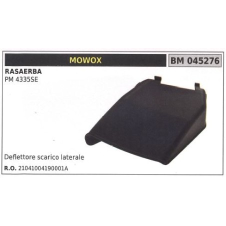 Tondeuse à gazon MOWOX PM 4335SE 045276 déflecteur d'échappement latéral | Newgardenstore.eu