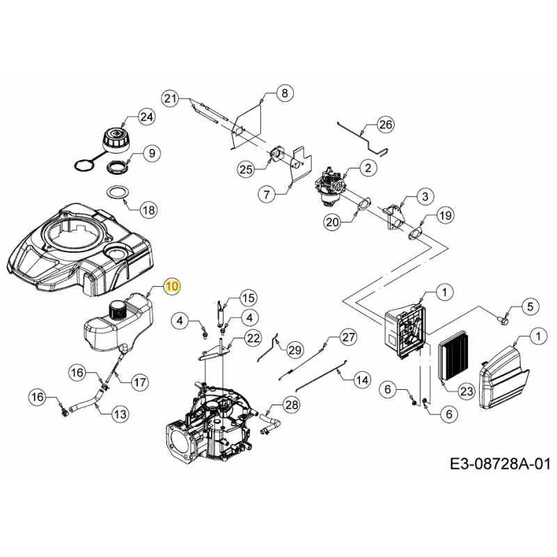 Kraftstofftank 2 Gallonen 731-12771 Original MTD