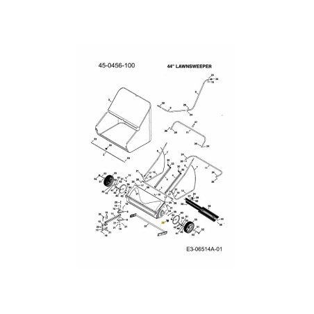 BOUTON DE RÉGLAGE DE LA HAUTEUR AF-40891 ORIGINAL MTD | Newgardenstore.eu