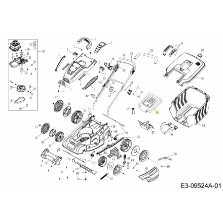Aleta trasera 092.64.496 ORIGINAL MTD | Newgardenstore.eu