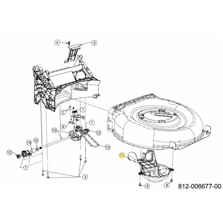 BAFFLE ASM:ENG 631-04512D ORIGINAL MTD | Newgardenstore.eu