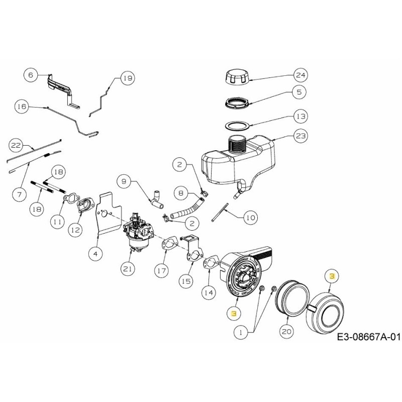 AIR FILTER HOUSING 651-05165 ORIGINAL MTD