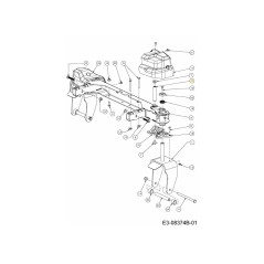 PIVOTE DEL ENGRANAJE DE DIRECCIÓN DEL EJE 711-06081A ORIGINAL MTD | Newgardenstore.eu