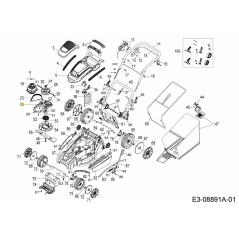 ALLOGGIAMENTO MOTORE E VENTOLA 731-10702 ORIGINALE MTD | Newgardenstore.eu