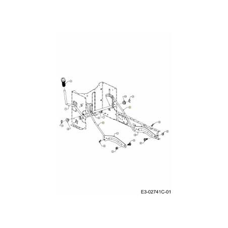 ASTA SOLLEVAMENTO 13,68 747-04393 ORIGINALE MTD | Newgardenstore.eu