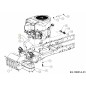 TUBO SCAR SINISTRO 726CC KAWI TWIN 751-14481 ORIGINALE MTD