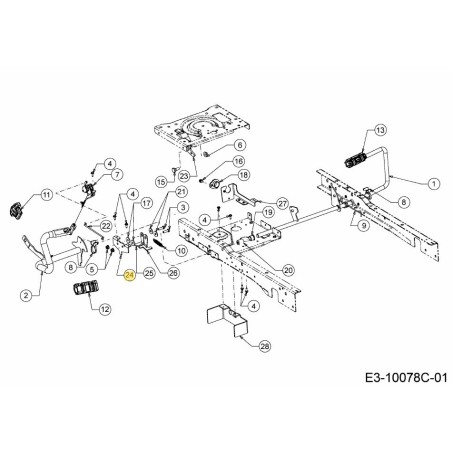 TELAIO POSTERIORE MTG. 783-09061 ORIGINALE MTD | Newgardenstore.eu