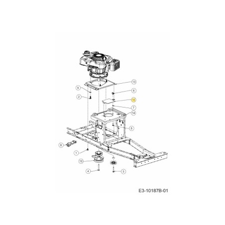 SEAT STOP BRACKET 783-10209637 ORIGINAL MTD | Newgardenstore.eu