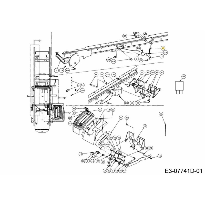 LINK LIFT ADJUSTMENT 747-06259A ORIGINAL MTD