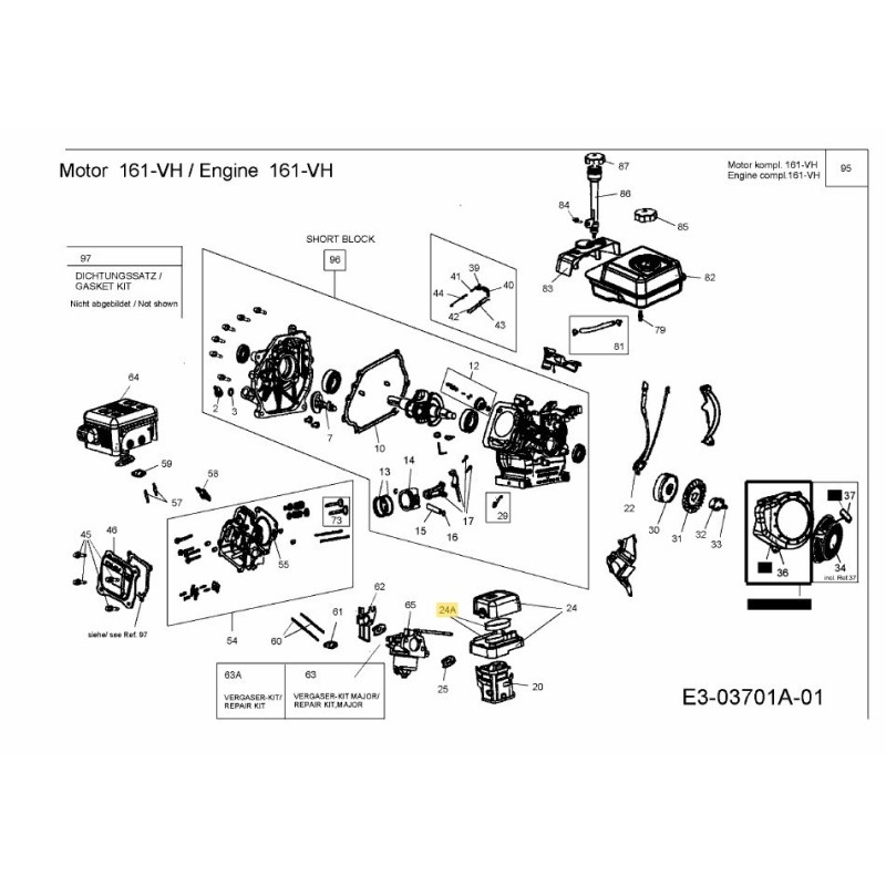 AIR CLEANER KIT 751-10794 ORIGINAL MTD