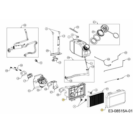 CONJUNTO DE CARCASA DEL FILTRO DE AIRE 751-14439 ORIGINAL MTD | Newgardenstore.eu