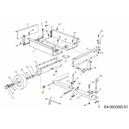 BEARING AF-44798 ORIGINAL MTD | Newgardenstore.eu
