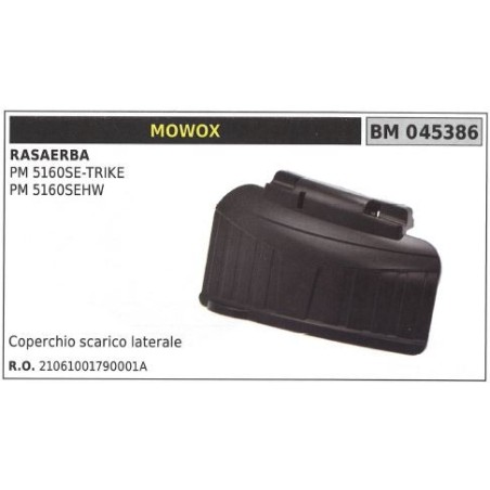 MOWOX Rasenmäher Mähwerk Seitenauswurfdeflektor PM5160SEHW 045386 | Newgardenstore.eu